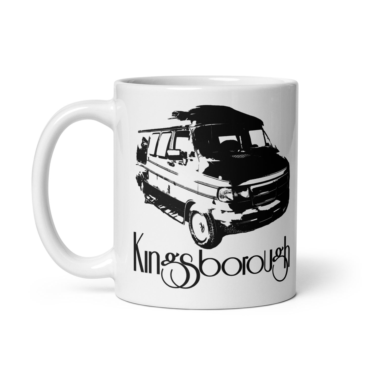 Kingsborough Van White glossy mug