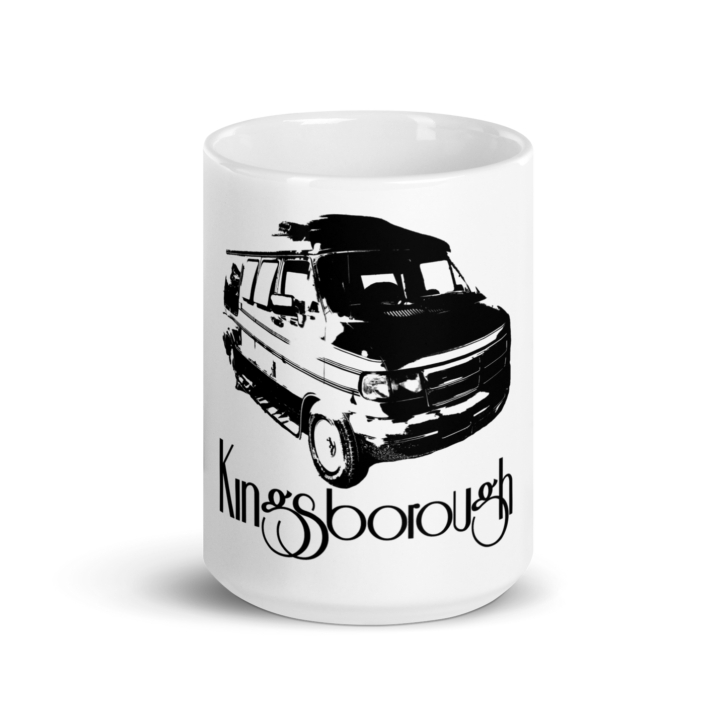 Kingsborough Van White glossy mug