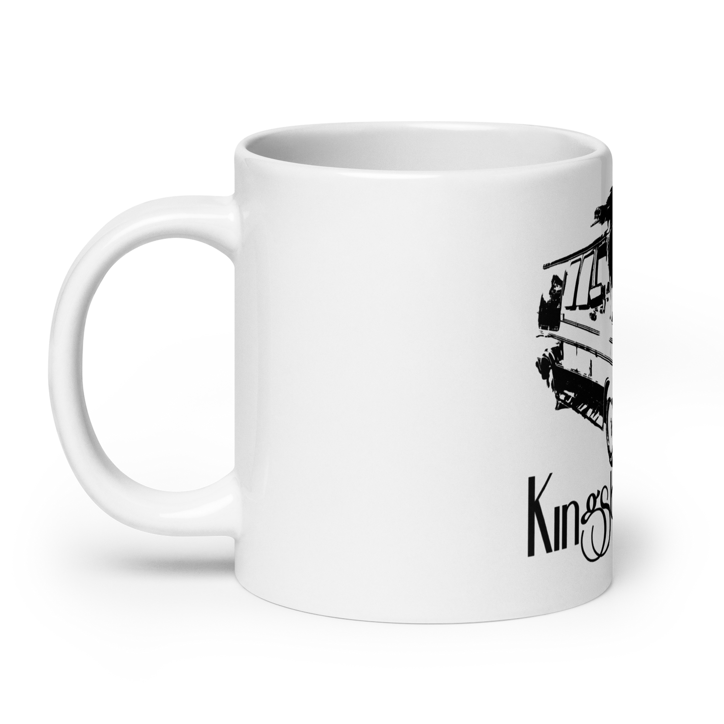 Kingsborough Van White glossy mug