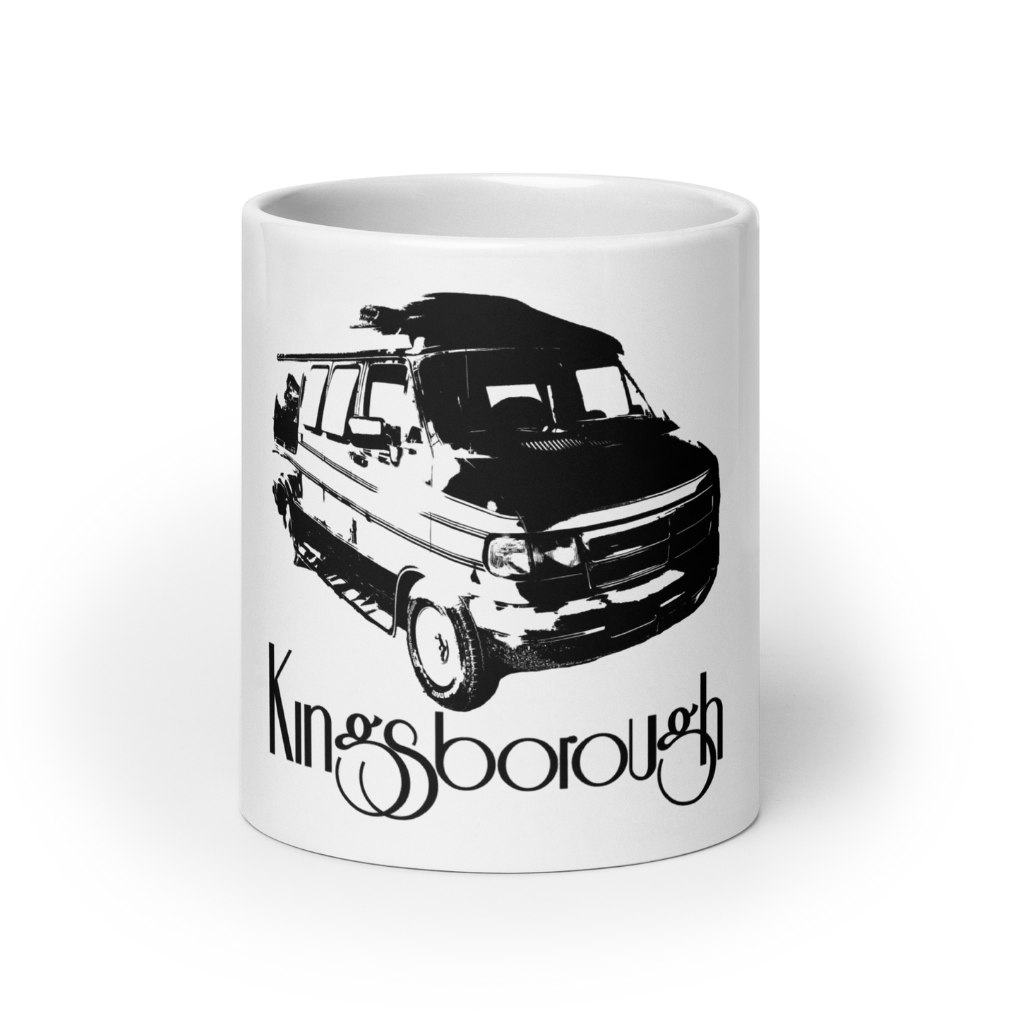 Kingsborough Van White glossy mug